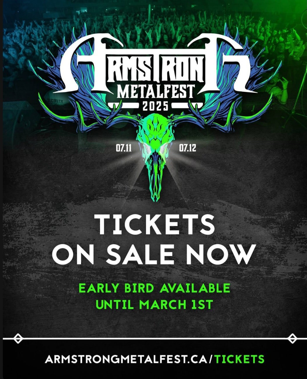 You are currently viewing ARMSTRONG METALFEST 2025 Early Bird Tickets On Sale Now!