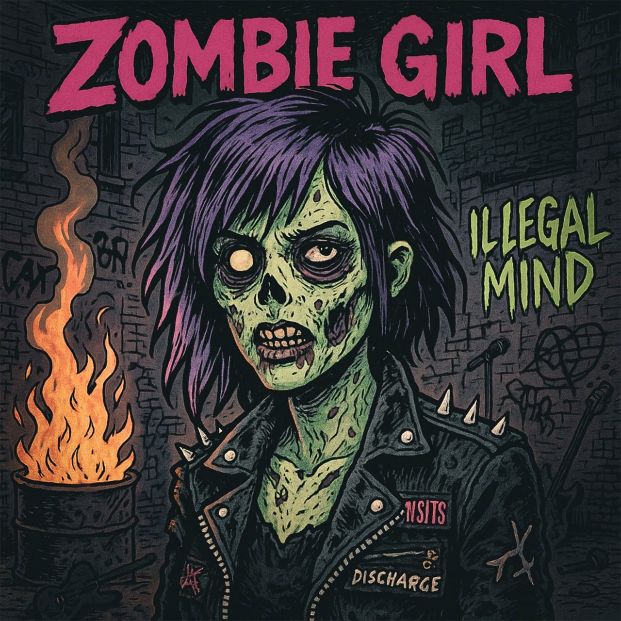 You are currently viewing Punk Band Illegal Mind Release New Single Zombie Girl